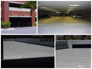 Parking deck collage